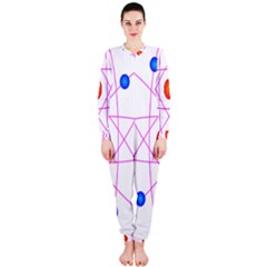 Atom Model Vector Clipart Onepiece Jumpsuit (ladies)  by Nexatart