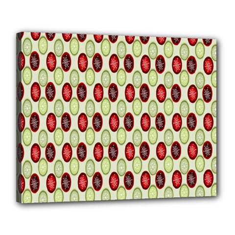 Christmas Pattern Canvas 20  x 16 