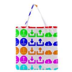 Download Upload Web Icon Internet Grocery Tote Bag