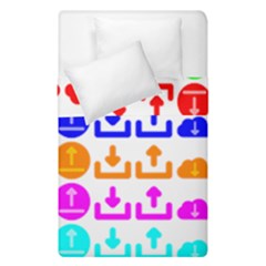 Download Upload Web Icon Internet Duvet Cover Double Side (single Size) by Nexatart