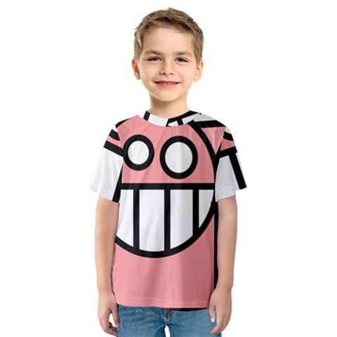 Dragon Head Pink Childish Cartoon Kids  Sport Mesh Tee by Nexatart