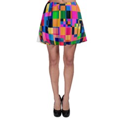 Color Focusing Screen Vault Arched Skater Skirt by Nexatart