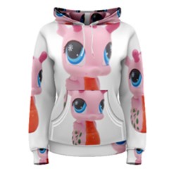 Dragon Toy Pink Plaything Creature Women s Pullover Hoodie by Nexatart
