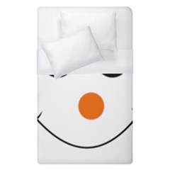 Happy Face With Orange Nose Vector File Duvet Cover (single Size) by Nexatart