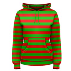 Pattern Lines Red Green Women s Pullover Hoodie by Nexatart