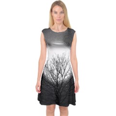 Starry Sky Capsleeve Midi Dress by digitaldivadesigns