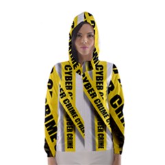 Internet Crime Cyber Criminal Hooded Wind Breaker (women) by Nexatart