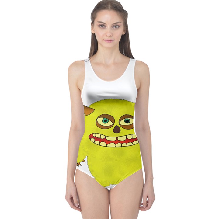 Monster Troll Halloween Shudder One Piece Swimsuit