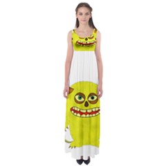 Monster Troll Halloween Shudder Empire Waist Maxi Dress by Nexatart