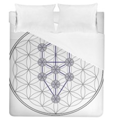 Tree Of Life Flower Of Life Stage Duvet Cover (queen Size)