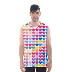 Heart Love Color Colorful Men s Basketball Tank Top