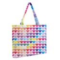 Heart Love Color Colorful Medium Zipper Tote Bag View2