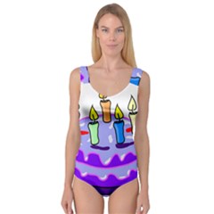 Cake Happy Birthday Princess Tank Leotard  by Nexatart