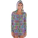 Psychedelic 70 S 1970 S Abstract Women s Long Sleeve Hooded T-shirt View1