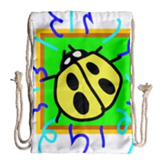 Insect Ladybug Drawstring Bag (large)