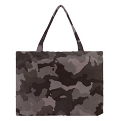 Background For Scrapbooking Or Other Camouflage Patterns Beige And Brown Medium Tote Bag by Nexatart