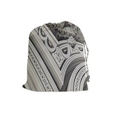 Arches Fractal Chaos Church Arch Drawstring Pouches (large)  by Nexatart