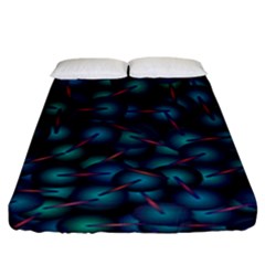 Background Abstract Textile Design Fitted Sheet (king Size)