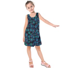 Background Abstract Textile Design Kids  Sleeveless Dress by Nexatart