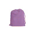 Blue Red Checkered Drawstring Pouches (Small)  View1