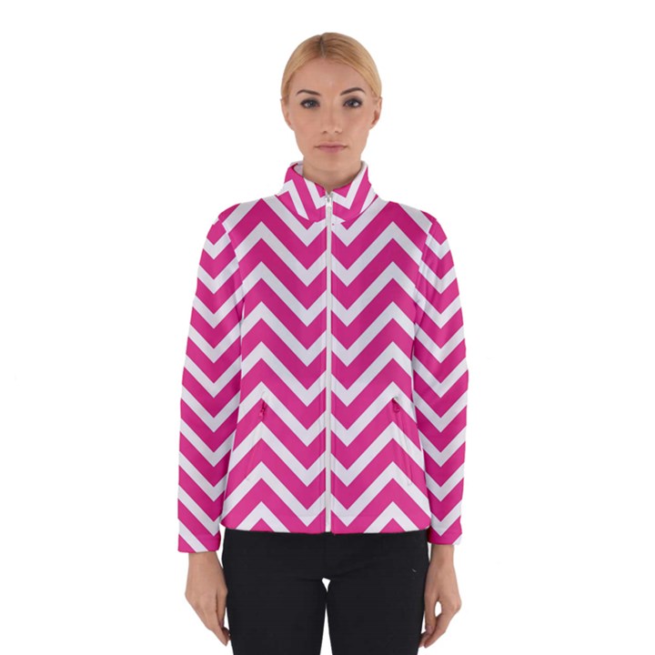 Chevrons Stripes Pink Background Winterwear