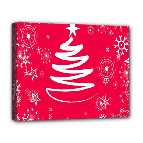 Christmas Tree Deluxe Canvas 20  X 16   by Nexatart