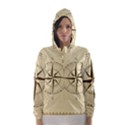 Compass Vintage South West East Hooded Wind Breaker (Women) View1