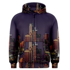 Dallas Texas Skyline Dusk Men s Zipper Hoodie by Nexatart