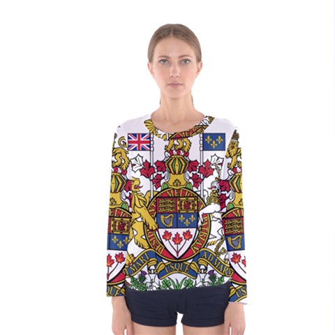 Canada Coat Of Arms  Women s Long Sleeve Tee by abbeyz71