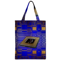 Processor Cpu Board Circuits Zipper Classic Tote Bag by Nexatart