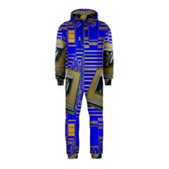 Processor Cpu Board Circuits Hooded Jumpsuit (kids)