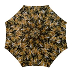 Honey Bee Water Buckfast Golf Umbrellas by Nexatart