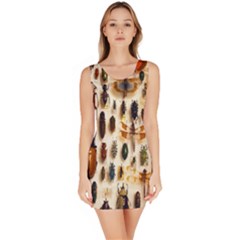 Insect Collection Sleeveless Bodycon Dress