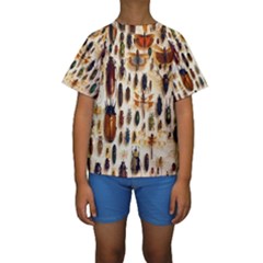 Insect Collection Kids  Short Sleeve Swimwear