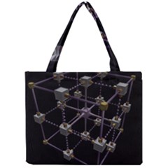 Grid Construction Structure Metal Mini Tote Bag by Nexatart