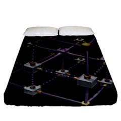 Grid Construction Structure Metal Fitted Sheet (queen Size) by Nexatart