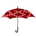 Red & Black Polka Dot Pattern Hook Handle Umbrellas (Small) View3