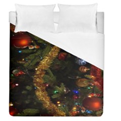 Night Xmas Decorations Lights  Duvet Cover (queen Size) by Nexatart