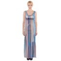 Vertical Abstract Contemporary Maxi Thigh Split Dress View1