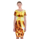 Fire Flame Wood Fire Brand Classic Short Sleeve Midi Dress View1