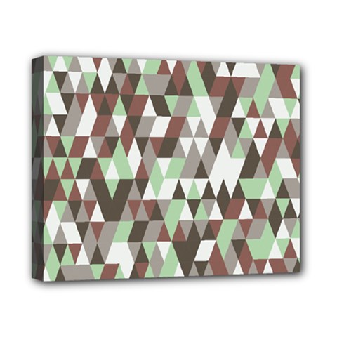 Pattern Triangles Random Seamless Canvas 10  X 8 