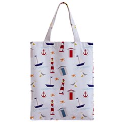 Seaside Beach Summer Wallpaper Zipper Classic Tote Bag by Nexatart