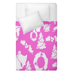 Pink Christmas Background Duvet Cover Double Side (single Size)