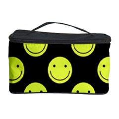 Happy Face Pattern Cosmetic Storage Case by Nexatart