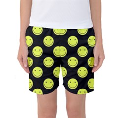 Happy Face Pattern Women s Basketball Shorts