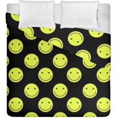 Happy Face Pattern Duvet Cover Double Side (king Size) by Nexatart