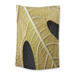 Yellow Leaf Fig Tree Texture Small Tapestry by Nexatart