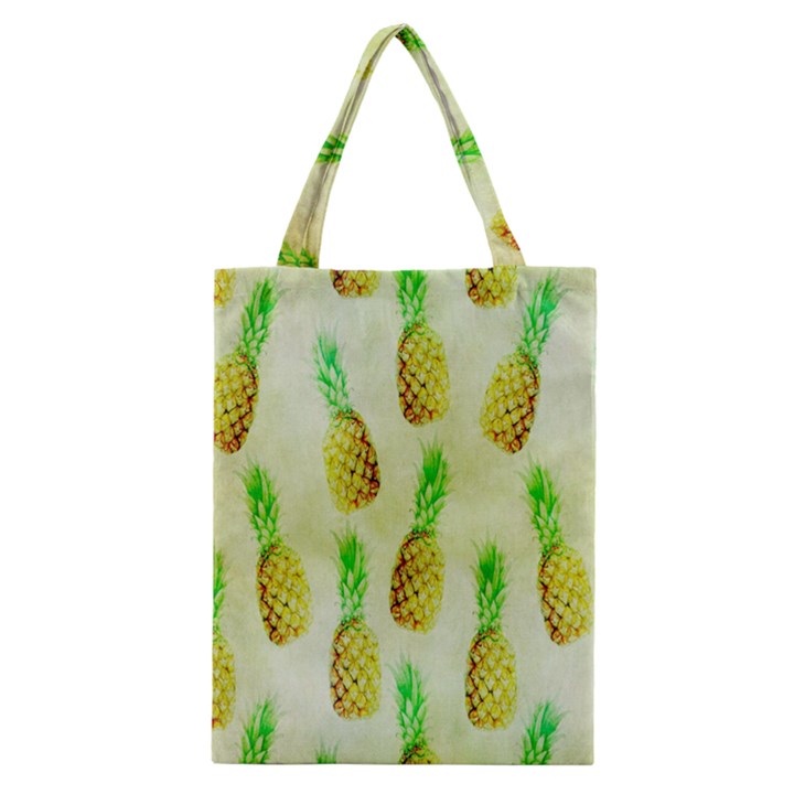 Pineapple Wallpaper Vintage Classic Tote Bag