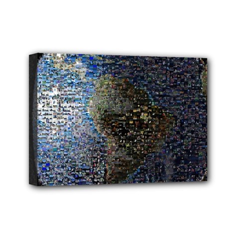 World Mosaic Mini Canvas 7  X 5  by Nexatart