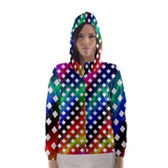 Pattern Template Shiny Hooded Wind Breaker (women) by Nexatart